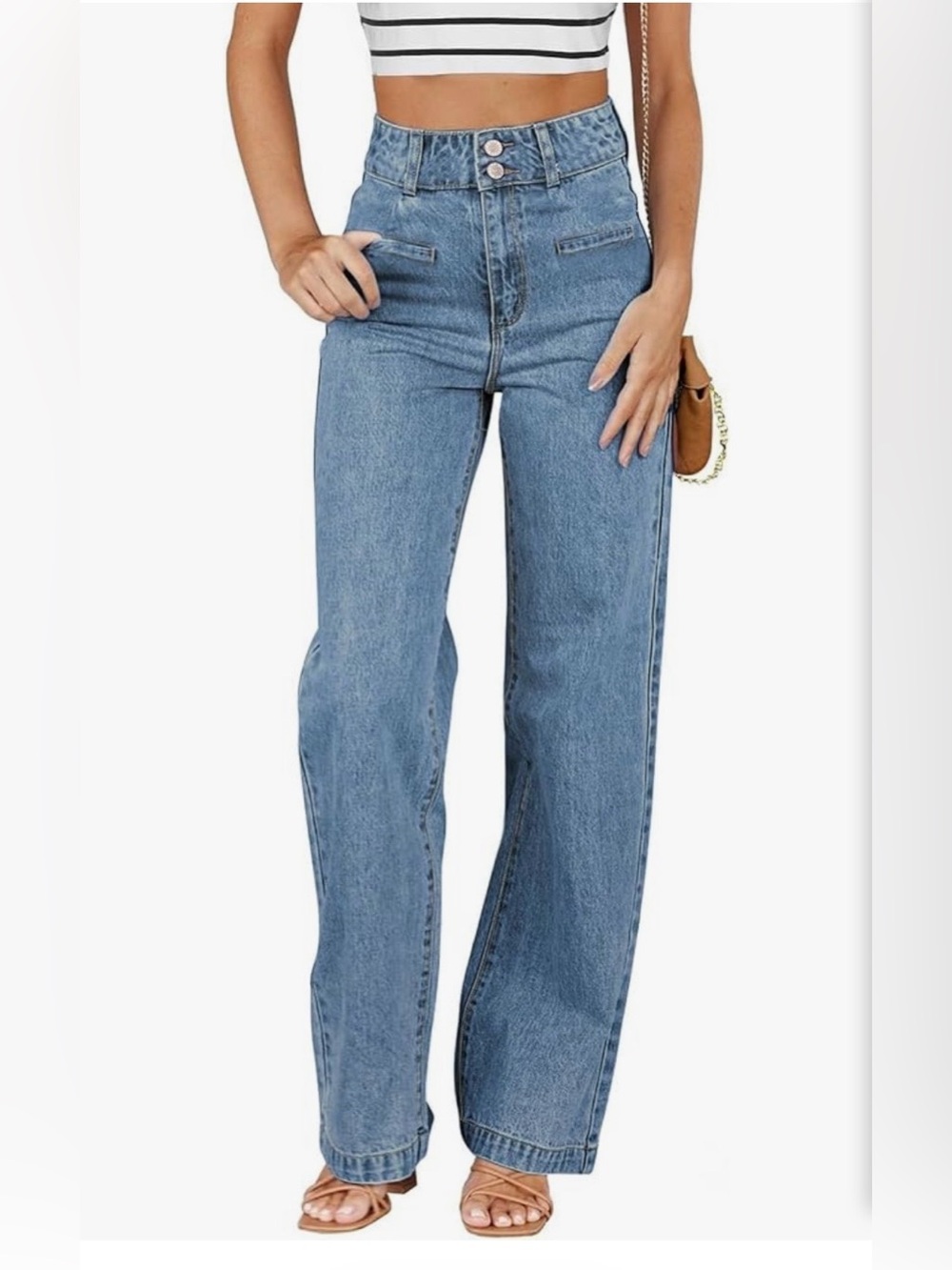High Waist Straight Leg Jeans – Women’s Size [Size 4]